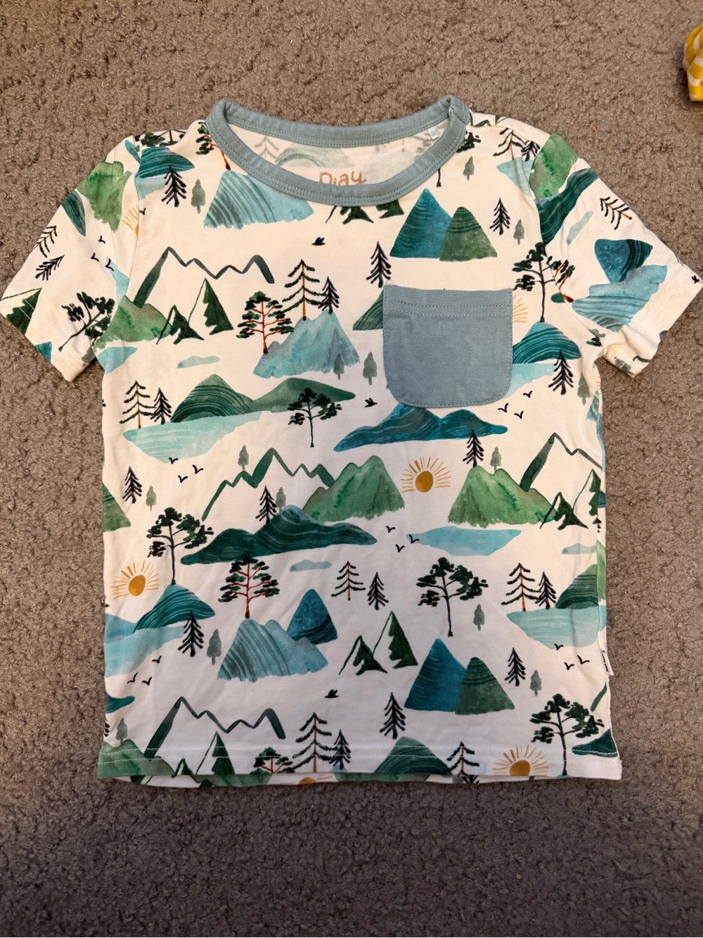 Mountain 2T pocket shirt Little Sleepies
